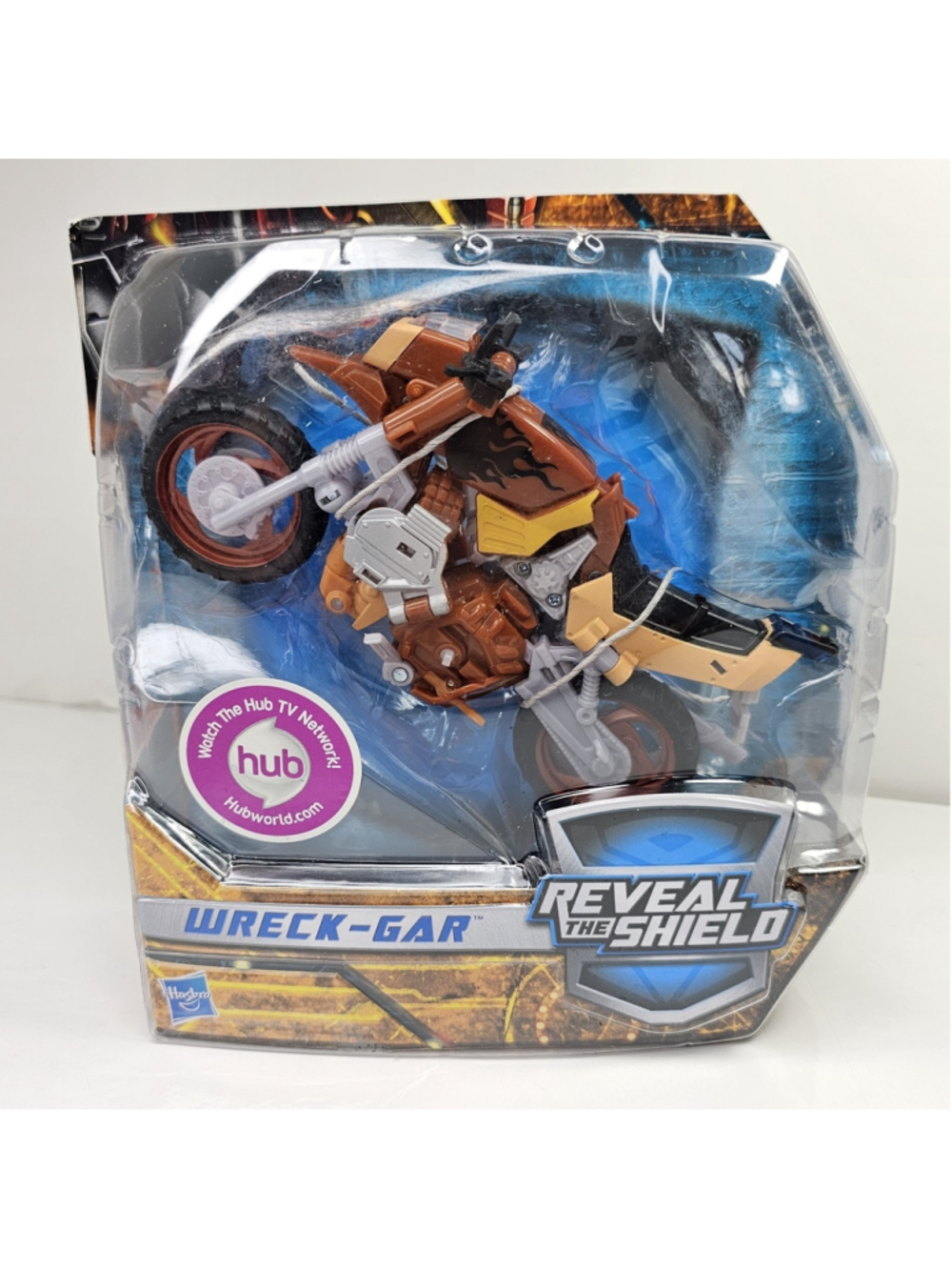 SEALED Transformers Reveal The Shield RTS Deluxe Class WRECK-GAR BOX Damaged